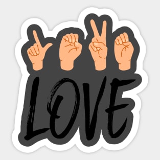 Love - sign language Sticker